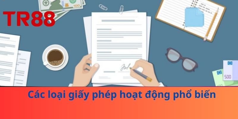 Các loại giấy phép hoạt động phổ biến